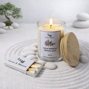 Bougie/pot parfum lueur tropicale – Lueur & Mousse