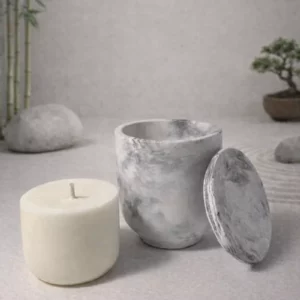 pot gris avec recharge