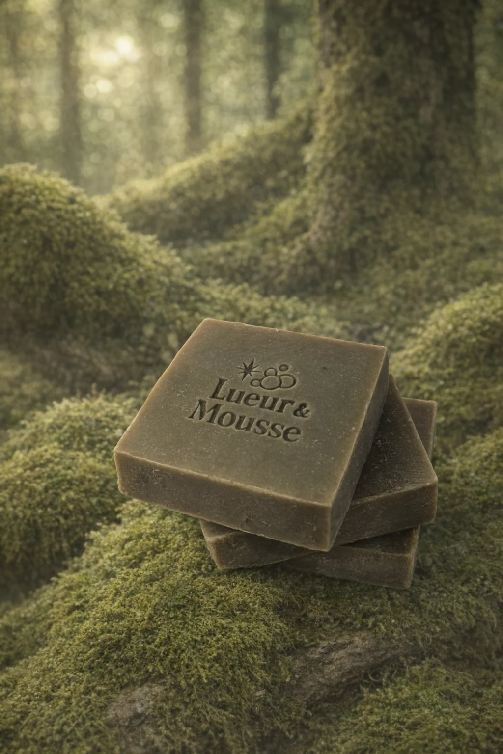 Savon en pain à la mousse de chêne – Lueur & Mousse