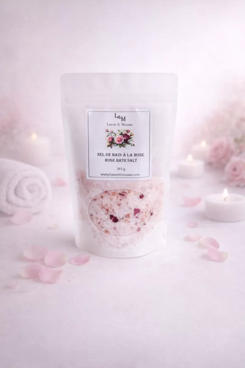 sel de bain rose