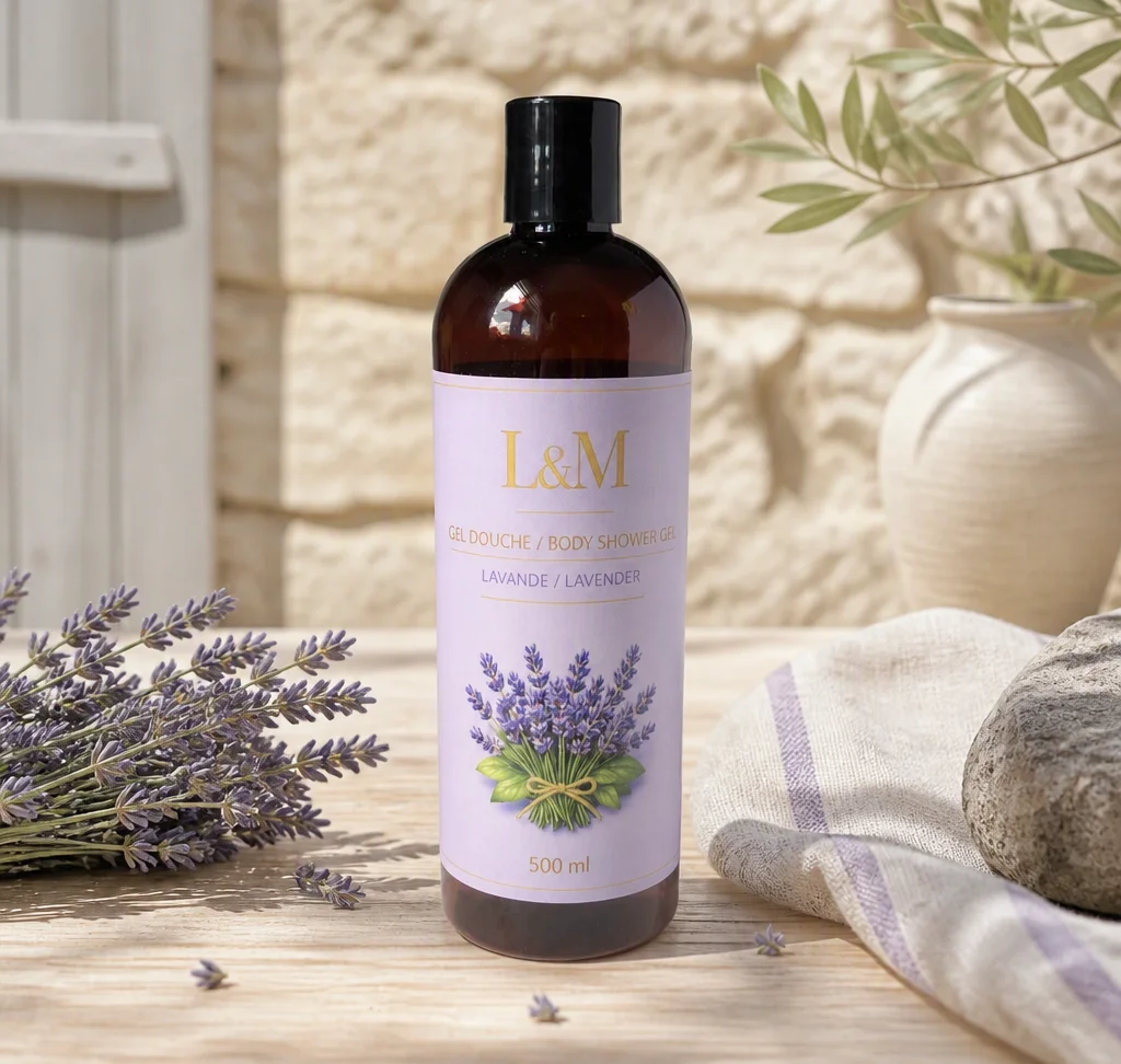 Gel douche naturel lavande, fait au Québec