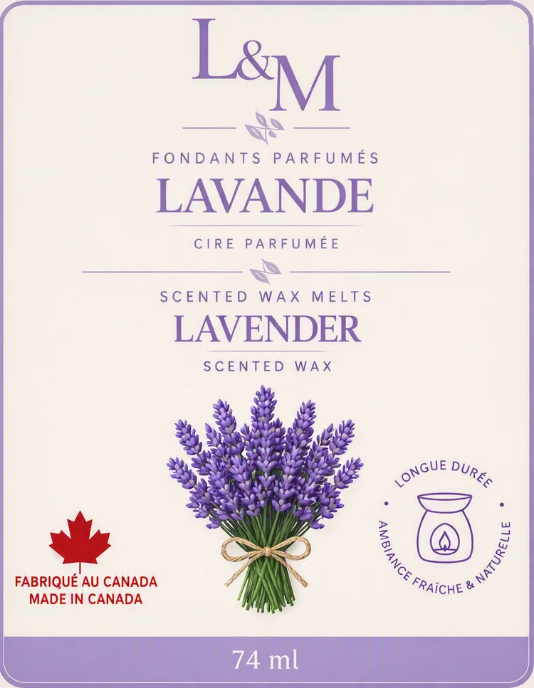 Fondant de cire parfumé à la lavande – Lueur & Mousse