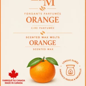 Fondant de cire parfumé à l'orange – Lueur & Mousse