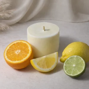 Bougie de recharge parfum brume d'agrumes – Lueur & Mousse