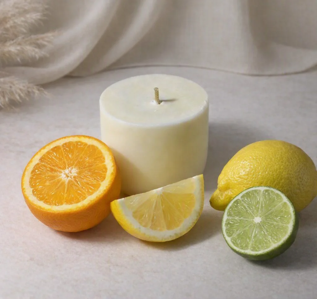 Bougie de recharge parfum brume d'agrumes – Lueur & Mousse