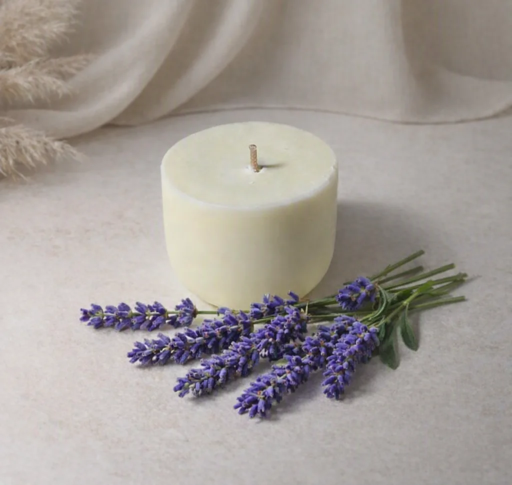Bougie de recharge parfum lavande – Lueur & Mousse